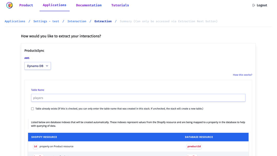 Extraction Stage - Shopify Products